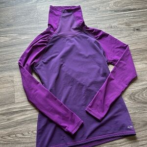 Champion Women’s size Large Purple turtle neck fleece lined pullover